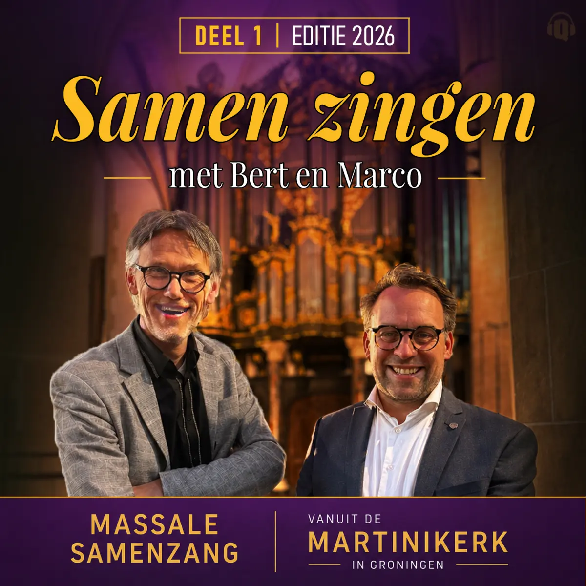 Cover van Samen zingen in Groningen met Marco en Bert - deel 1
