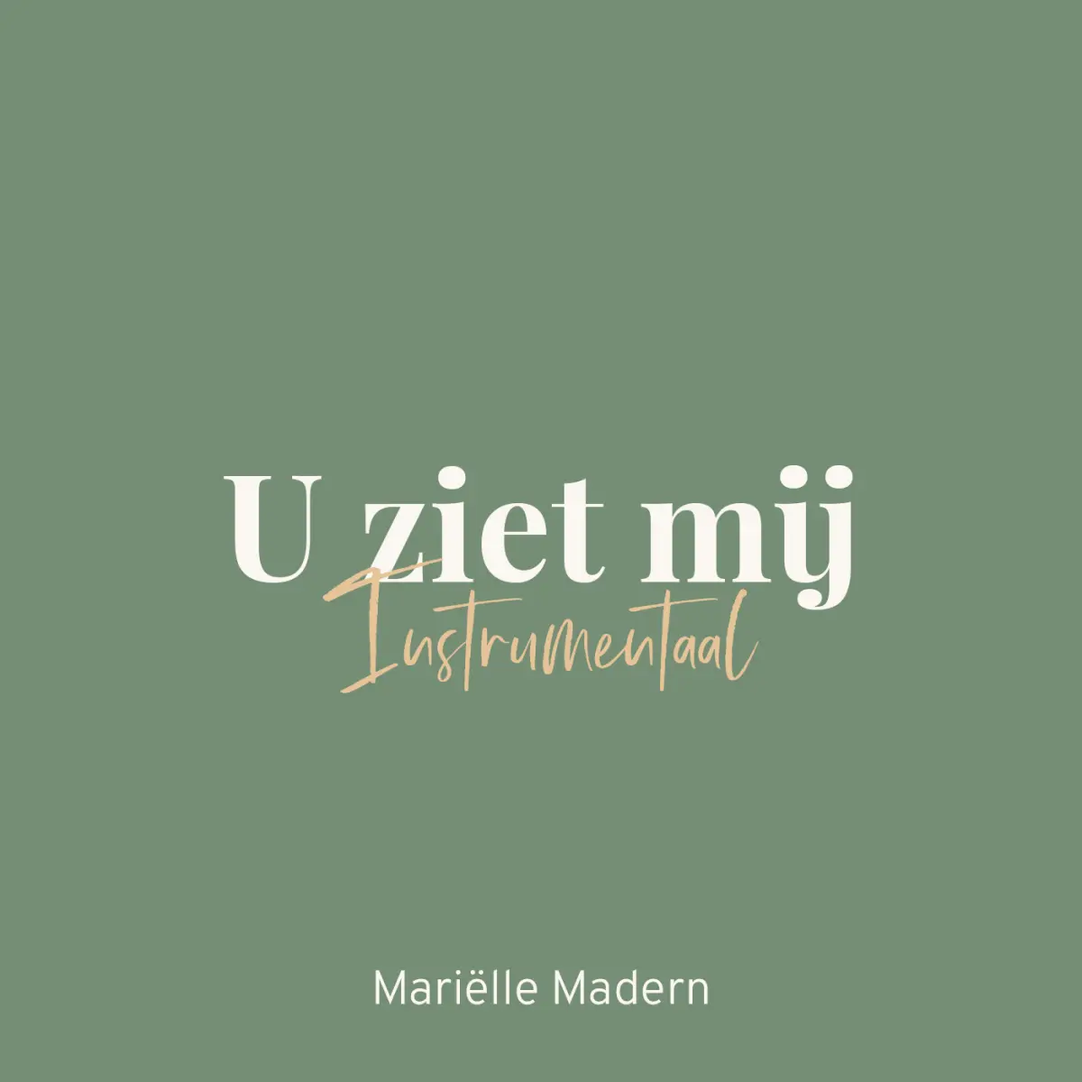 Cover van U ziet mij - instrumentaal - Single