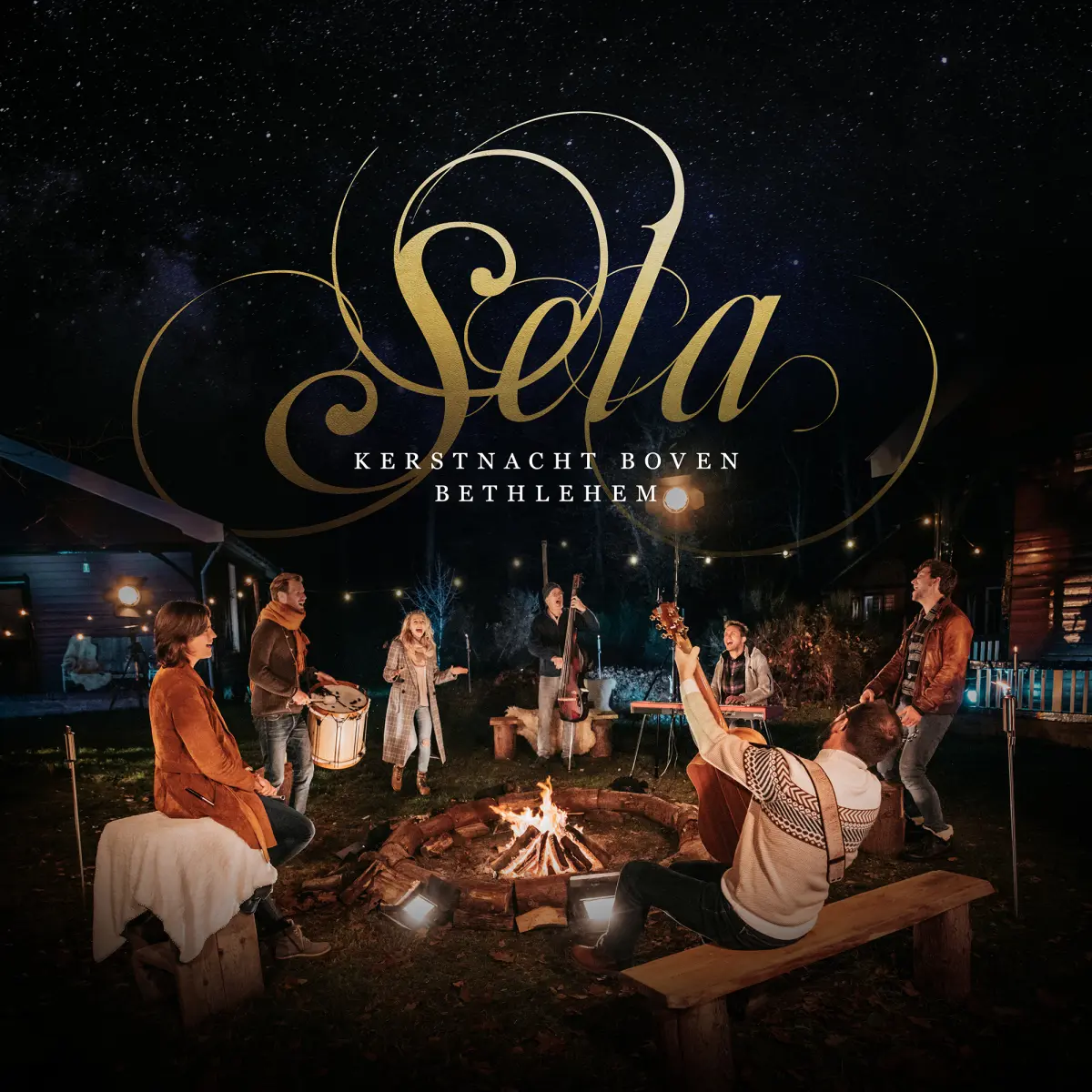 Cover van Kerstnacht boven Bethlehem - Studio versie - Single