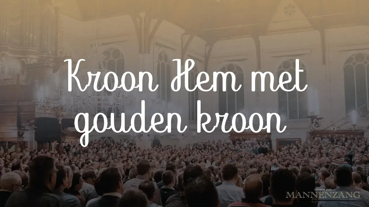 Cover van Kroon Hem met gouden kroon - Live